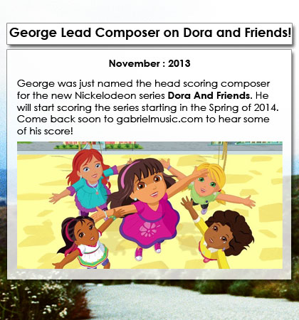 George Named Lead Composer on Dora and Friends