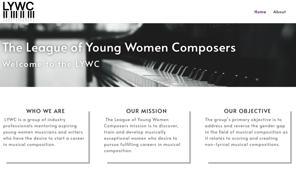 George Launches the League of Young Women Composers
